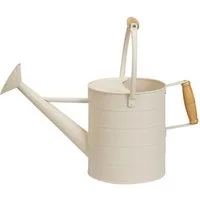Mojawo Gießkanne Gießkanne Blechkanne Metallkanne Kanne Dekokanne Creme 3,5 Liter