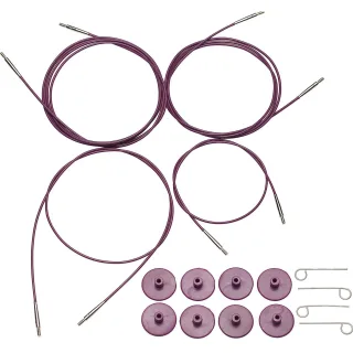 KnitPro Nadelseile, für 60 cm, 80 cm, 120 cm und 150 cm