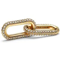 Pandora Charm-Einhänger Damen Doppel-Link mit Zirkonia von PANDORA ME, gold