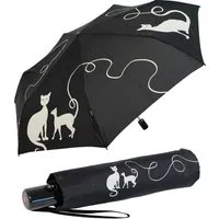 Knirps® Taschenregenschirm Slim Duomatic mit Auf-Zu-Automatik - kitty, immer mit dabei, passt in jede Tasche