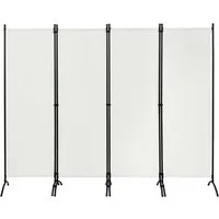 Woltu Paravent, Raumteiler 4-teilig 224x182 cm, Trennwand klappbar, innen outdoor