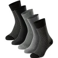 Schiesser Socken Bluebird (5-Paar) druckfreier Bund, Fersen und Zehen handgekettelt, Cotton-Mix