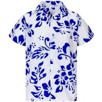 King Kameha Hawaiihemd "Hibiscus" Funky Hawaii-Hemd Herren Kurzarm Front-Tasche Stylish