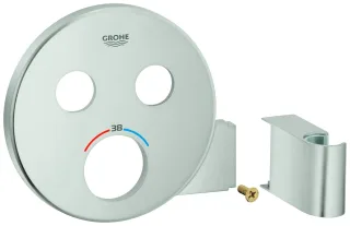 Grohe Rosette 49034 rund für SmartControl supersteel, 49034DC0 49034DC0