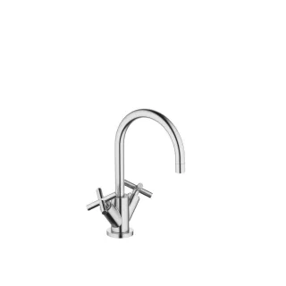 Dornbracht Waschtisch-Einlochbatterie mit Ablaufgarnitur TARA 22513892 chr gebürstet 22513892-93