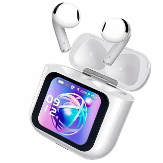 T13 AI Translation bluetooth 5.4 Earphone with Touch Screen Function 13mm Dynamic Coil Low Latency Semi-in-ear Sports He