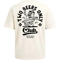 Neverless Oversize-Shirt Herren T-Shirt - Two Beers only - Oversized Relaxed Fit Sommer mit Print