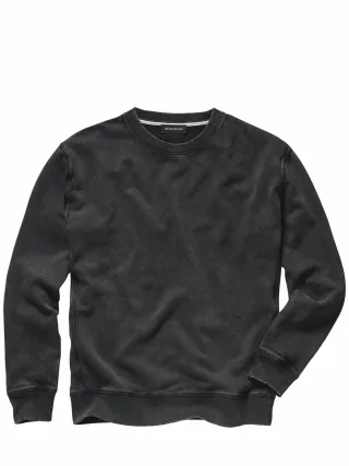 Mey & Edlich Herren Couch-Jogger-Sweatshirt Schwarz 100 % Baumwolle (Rohstoff aus kontrolliert biologischem Anbau)
