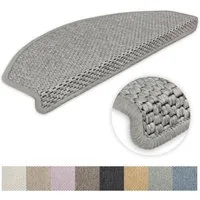 Metzker® Stufenmatte Stufenmatten Göteborg Halbrund, halbrund, Höhe: 8 mm, 1 Stück - Grau