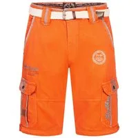 Geographical Norway Shorts Herren Cargo Shorts Kurze Hose Short Bermuda Knielang Sommer + Gürtel