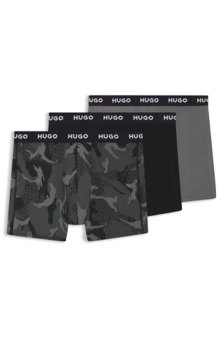 HUGO RED Menswear - BOXERBR TRPLT DESIGN patterned - Gr. - S