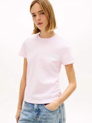 Tommy Jeans (PVH Group) - TJW REG TJ BUBBLE SS TEE EXT Pearly Pink - Gr. - S
