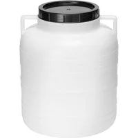 Garronda Regentonne 60L BPA-freies Fass Behälter mit Deckel für Lebensmittel GD-0087, Weiß, 60 l, (1-tlg), BPA-Frei