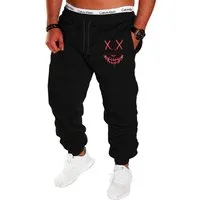 RMK Jogginghose Herren Trainingshose Sport Hose Uni Smile Smiley Elastikbund mit Tunnelzug