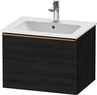 Duravit D-Neo Waschtischunterbau wandhängend Eiche Schwarz Matt 610x462x440 mm - DE4261004160000 DE4261004160000