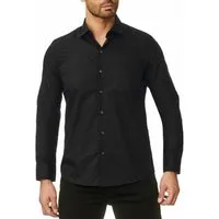Reslad Langarmhemd Reslad Herren Hemd Kentkragen Unicolor Langarmhemd RS-7002 (Herrenhemd) Freizeithemd Businesshemd mit Stretch-Anteil