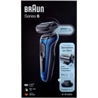 Braun Elektrorasierer Braun 61-B1200S Series6 Akku Rasierer blau