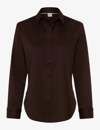 Brax Damen Hemd Style VICTORIA brunette, dunkelbraun, Gr. 40