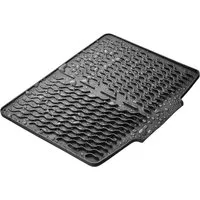 SO-TECH® Abtropfmatte Abtropfmatte 396x327mm für Geschirr & Besteck Silikon, Schwarz, rutschfest, hitzebeständig, spülmaschinengeeignet