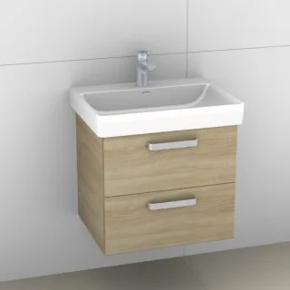 Artiqua 415 Waschtischunterschrank für Pro S 810963 Castello Eiche quer NB, 415-WU2L-L54-7136-426 415-WU2L-L54-7136-426