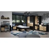 FORTE Sideboard Lya, Sideboard 3 Schubkästen, 1 Tür, Stauraum, Griffschlaufen