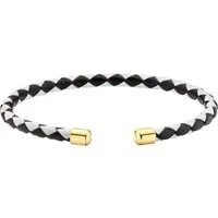 Aniston JEWELRY & WATCHES Armspange Schmuck Geschenk Armspange Leder schwarz/weiß Edelstahl