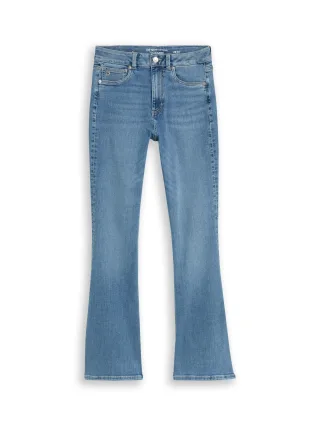 Denim Tom Tailor - TTAVA FLARED Jeans mit Stretch used light stone blue denim - Gr. - 34