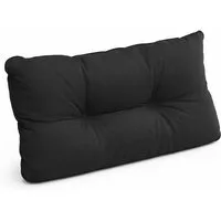 Beautissu Sitzkissen Lounge Kissen Outdoor Rückenkissen Flair LK, 50x40x12cm, Anthrazit, 50x40x12 cm – Wetterfest Schmutzabweisend Polster für Gartenmöbel