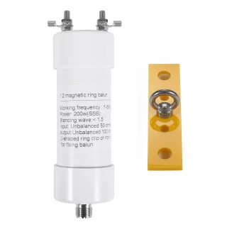 1:2 Shortwave Balun 200W High Power 50 Ohm to 100 Ohm Frequency 1-56MHz Waterproof Antenna Epoxy Plate Stainless Steel C