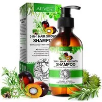 ALIVER Haarshampoo Rosmarin Rizinus Batana Öl mit Biotin für Kopfhaut Pflege Haarwachstum, 1-tlg., Anti-Frizz, Entwirrend, Feuchtigkeitsspendend, Haar-Repair, Haarwuchs