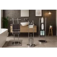 moebel-direkt-online Toilettenpapierhalter WC-Serie aus Metall, wahlweise messingfarben oder chromfarben