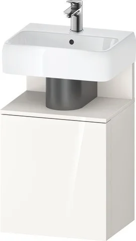 Duravit Qatego Waschtischunterbau wandhängend Weiß Hochglanz 440x350x645 mm - QA4076R84220000 QA4076R84220000
