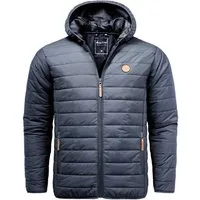 Amaci&Sons Steppjacke ROANOKE Steppjacke Herren Outdoor Basic Patch Kapuzen Jacke