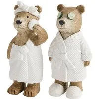 Next Dekofigur Bertie Bear Spa Badezimmerdeko, 2er-Set