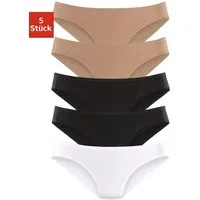 petite fleur by Lascana Bikinislip (5er-Pack) aus elastischer Baumwoll-Qualität
