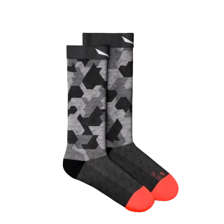 SALEWA - Pedroc Camo Merino Socken Damen - Schwarz (Gr.42-44)