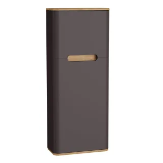 VitrA Sento Hochschrank Compact 2 Türen Türanschlag links 50 x 22 x 122 cm Anthrazit Matt,66151 66151