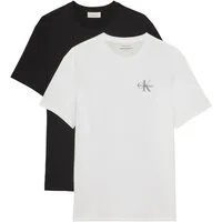 Calvin Klein Jeans T-Shirt CLASSIC MICRO MONOLOGO 2PK (Set, 2-tlg) Regular fit mit Rundhalsausschnitt