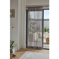 Next Gardine Transparente Voile-Schlaufenvorhänge Leinenoptik (1 St), Ösen, transparent