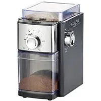 Adler Kaffeemühle AD 4448, Burr Kaffeemühle, schwarz, elektrisch, Kaffeebehälter