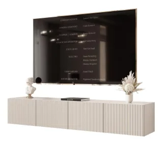 Idohome Tv-Lowboard, Kaschmir, Holzwerkstoff, Rechteckig, 200x36x40 cm, Wohnzimmer, Wohnwände, Lowboards, Lowboards hängend