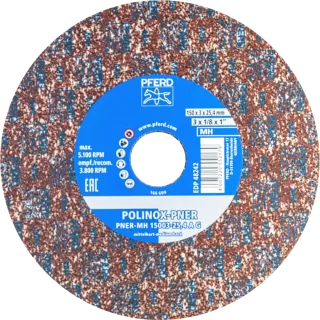 PFERD TOOLS POLINOX verpresstes Vlies-Rad PNER Ø 150x3 mm Bohrung-Ø 25,4 mm Mittelhart A Grob - 47700210