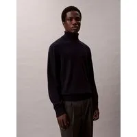 Calvin Klein Rollkragenpullover LS 100% MERINO T-NECK 14GG Mit Rundhalsausschnitt, regular fit