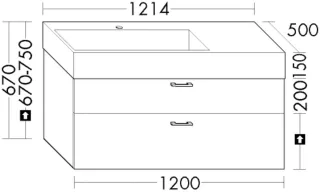 Burgbad Mi-Wt.+WTU Sys30 PG1 Aqua Nussbaum Dekor Samt/Weiß Velvet, SHHV121RF6313C0037 SHHV121RF6313C0037