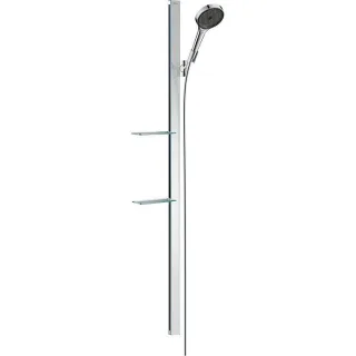 hansgrohe Rainfinity 130 3jet Brauseset 27674000 Brausekopf 130mm, Brausestange 150cm, 9 l/min, chrom