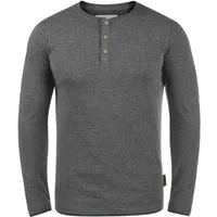 Indicode Rundhalsshirt IDGifford Longsleeve mit Knopfleiste