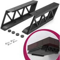 Mobilefox Konsolen-Halterung Unter Tisch Halter Regal Halterung für Sony PlayStation 4 PS4 Pro Slim