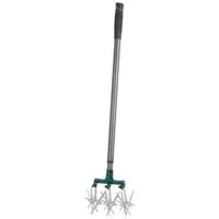 PROREGAL® Gartenrechen Grubber Yardworks CU-902, 3-tooth, mit 1,2 m Griff