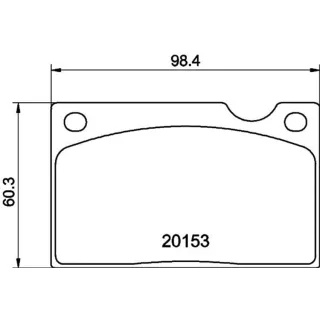 Hella Bremsbel?ge vorne Volvo 140 164 240 260