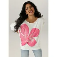 Aniston SELECTED Fledermausshirt mit großem Front-Blumendruck